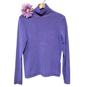 Lightweight Purple Silk Sweater